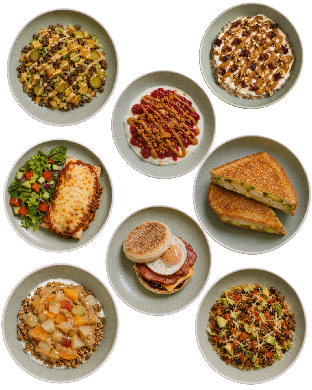 A selection of Wholesome Foundations meals